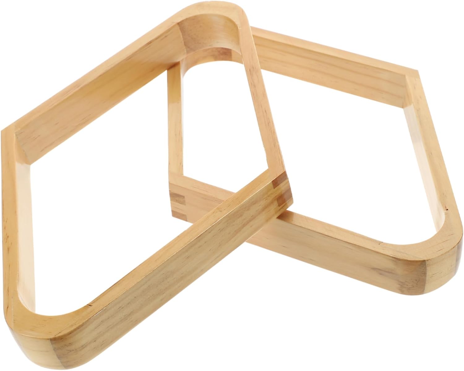 2pcs Rack Billiard Ball Rack Shape Wood Material Pool Table Accessory Decor