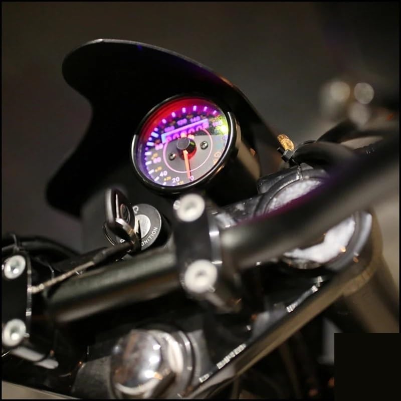 Motorcycle Odometer Gauge Motorcycles Universal Mi&ni Stainless Steel Mechanical Odometer Tachometer Mash Kmh and Mph