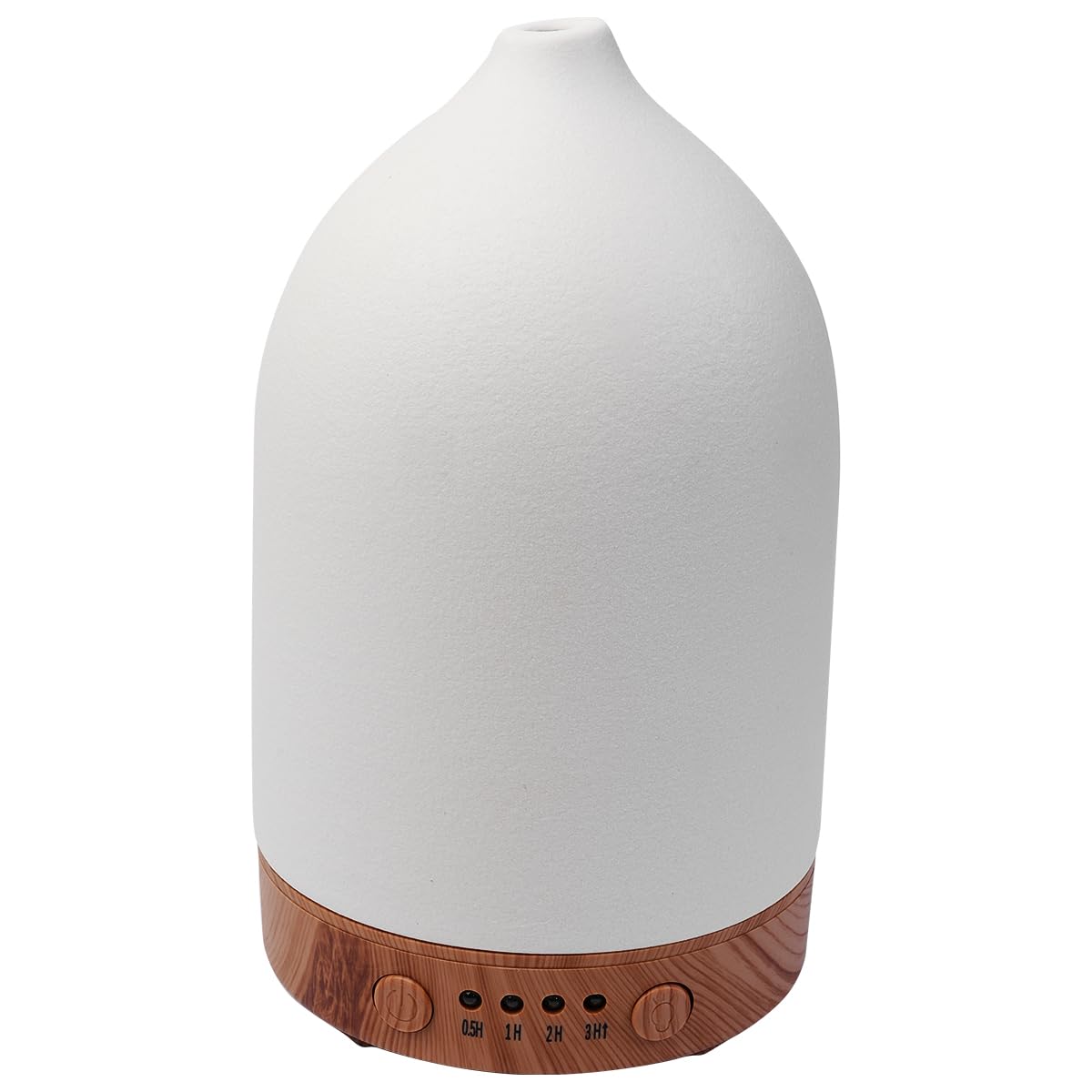 Sarini Diffusore di aromi in Ceramica, diffusore di Oli Essenziali Bianchi, diffusore di aromaterapia, diffusore di Oli profumati, Senza BPA, spegnimento Automatico, Spa per casa e Ufficio