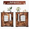 Calmbee-Dog-Crate-Furniture-Double-Doors-Wooden-Dog-Crate-End-Table-Decorative-Indoor-Dog-Kennel-with-Cushion-Bed-for-SmallMedium-Dog Decorative Indoor Dog Kennel with Cushion Bed