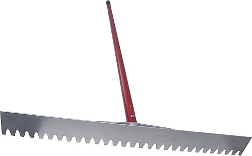 Miniatura 8 de MARSHALLTOWN Rastrillo de laúd de asfalto, hoja roma de 36 pulgadas, mango de aluminio de 84 pulgadas, conector T, fabricado en los Estados Unidos,