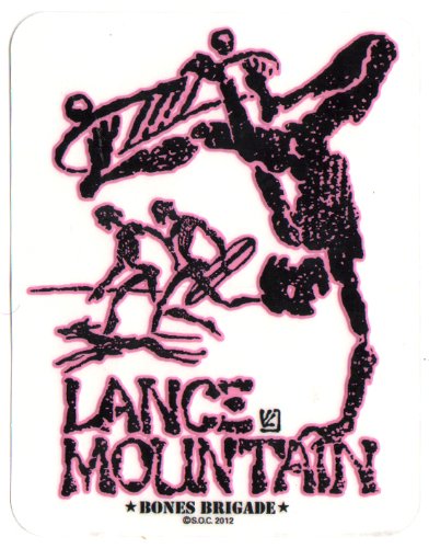 Amazon | Powell Peralta Skateboard Sticker - Lance Mountain Pink 