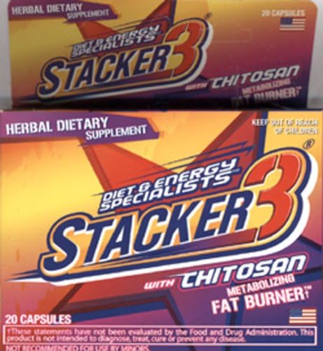 STACKER 3 CAPS EPHEDRA FREE Size: 20
