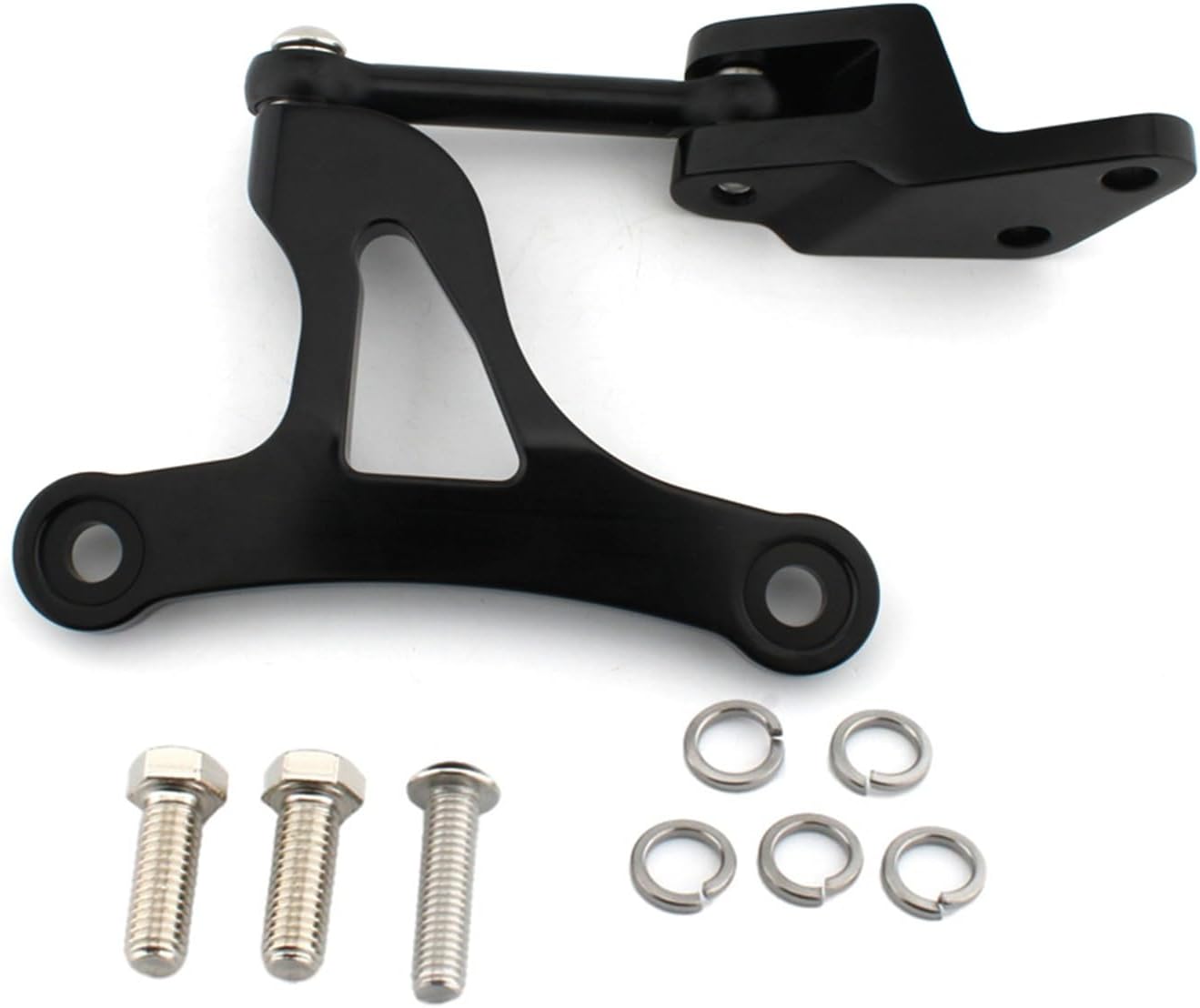 3Pcs/Set Motorcycle Engine Mount Bracket Engine Stabilizer Link Suspension Bracket Set Compatible with Harley Sportster 1200 883 XL 2004-2024, Black