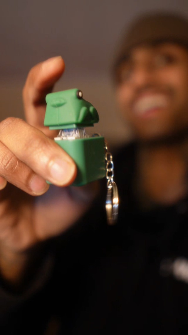 Watch Check out these croaking frog keychains! on Amazon Live