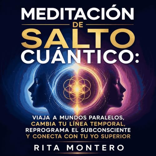 Couverture de Meditaci&oacute;n de salto cu&aacute;ntico: Viaja a mundos paralelos, cambia tu l&iacute;nea temporal, reprogra