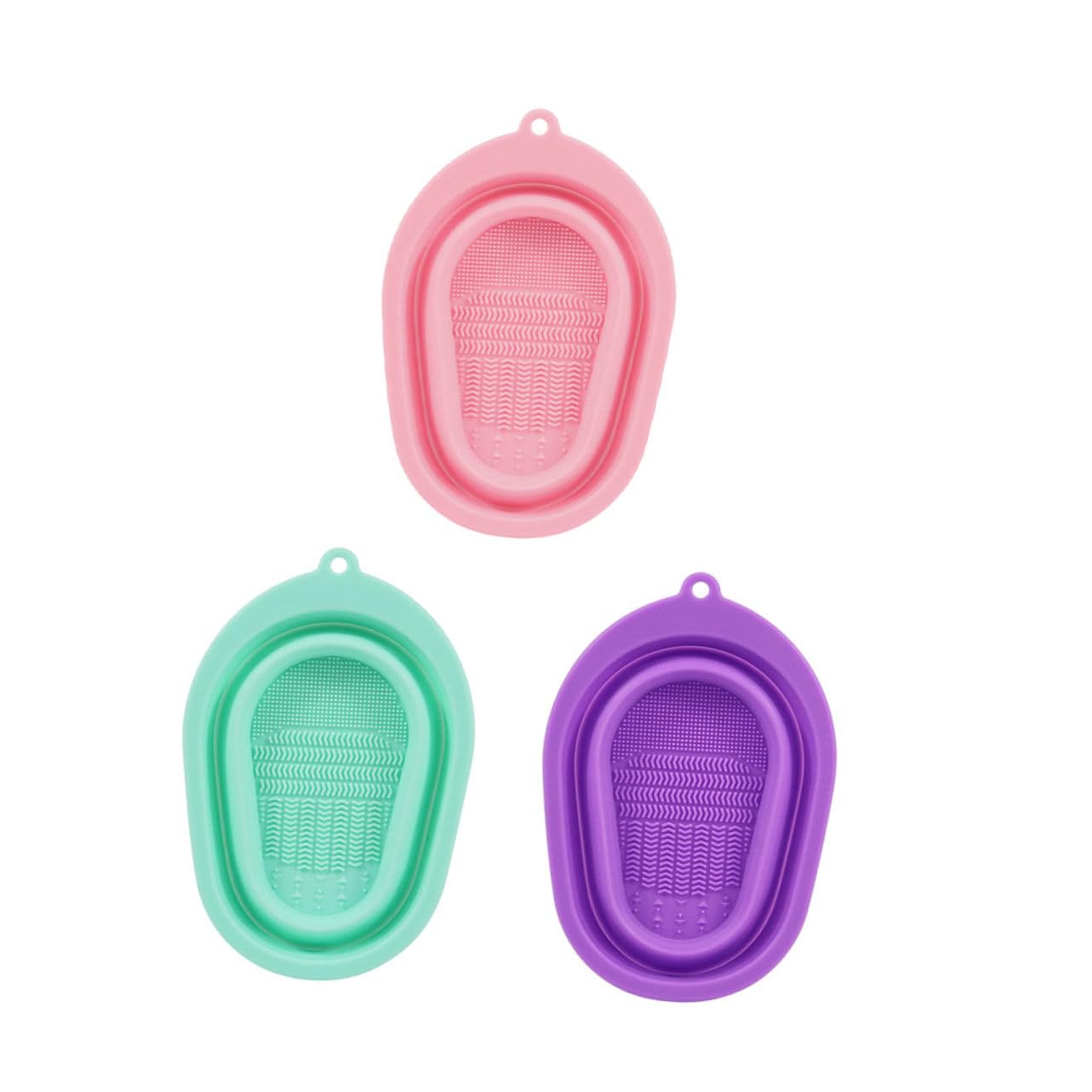 Silicone Brush Cleaning Pad 3pcs Reusable Makeup Tool Mat