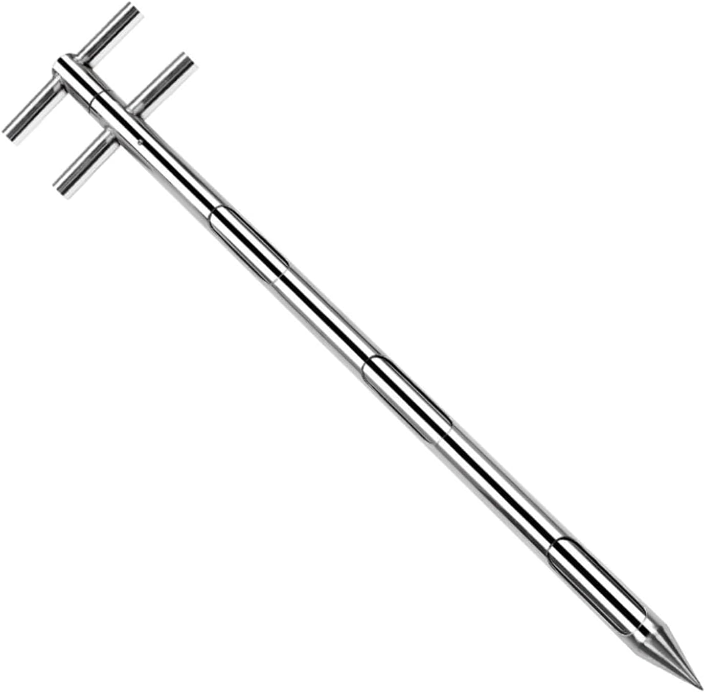 Grain Probe Sampling Powder Sampler Stainless Steel Solid Sample Slot Probe Cement Fertilizer Sampling Probes,Rotary Soil Grain Particle Powder Sampler,38mm,1.0m