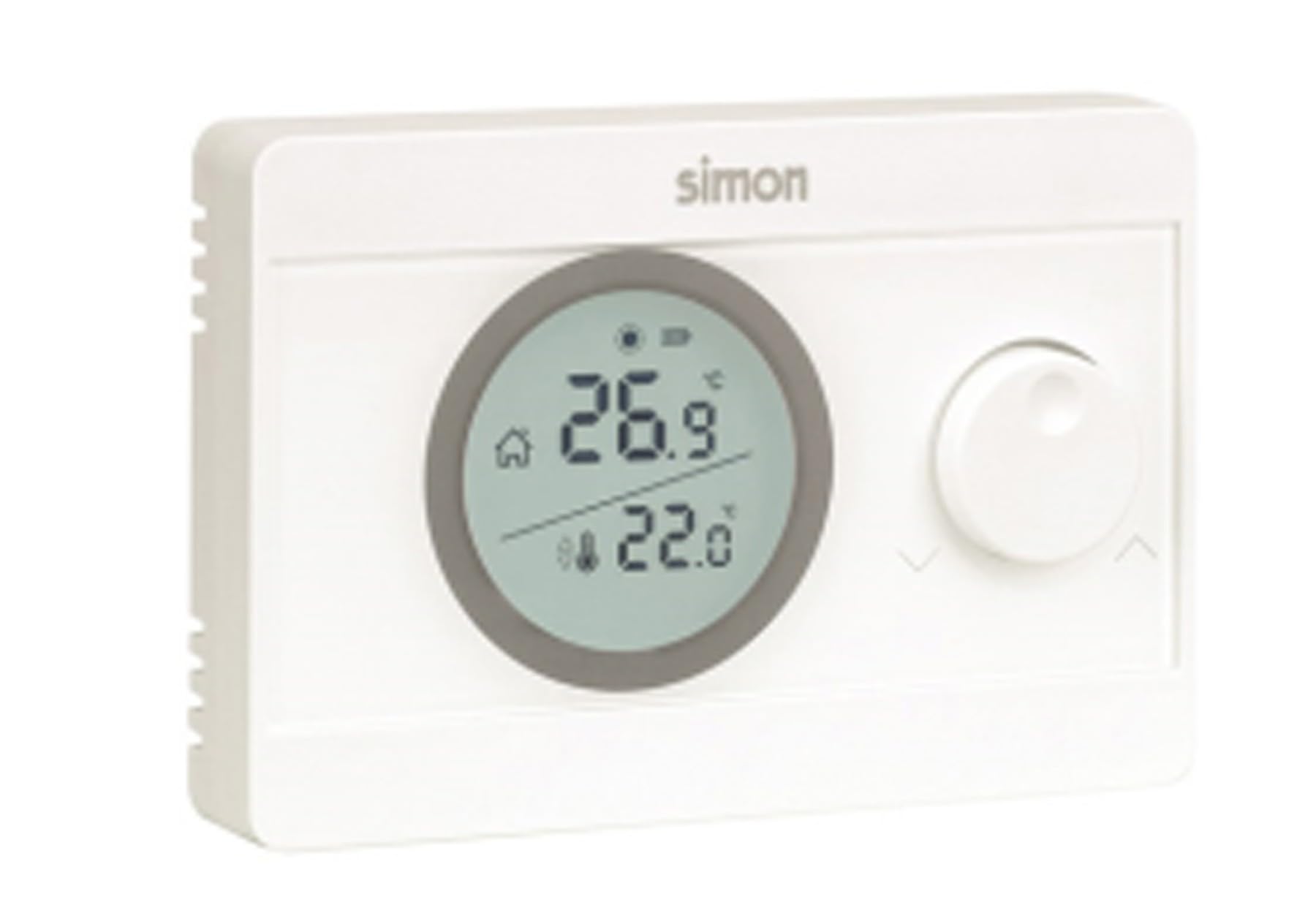 COATI - Termostato Digital, Control ON/OFF, Compatible con Sistemas de Calefacción y Aire Acondicionado, Función Frío/Calor, Rango de Temperatura 5º a 30º, Color Blanco