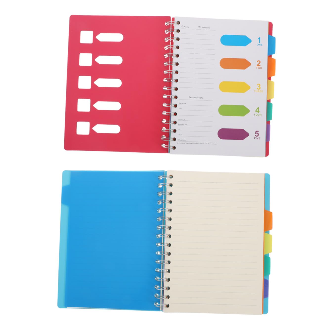 Carnets polyvalents à rabats NUOBESTY : 2 blocs-notes élégants - 8