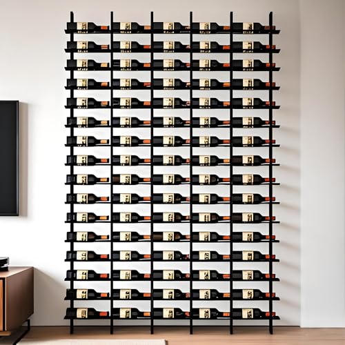 Amhricho Estante De Vino Montado En La Pared, Unidad De Barra Flotante Estante De Exhibición De Botellas De Licor, 16 Filas De Bastidores De Botellas De Vino 48-80 Botella 5 Column Amhricho Estante De Vino Montado En La Pared, Unidad De Barra Flotante Estante De Exhibición De Botellas De Licor, 16 Filas De Bastidores De Botellas De Vino 48-80 Botella 5 Column