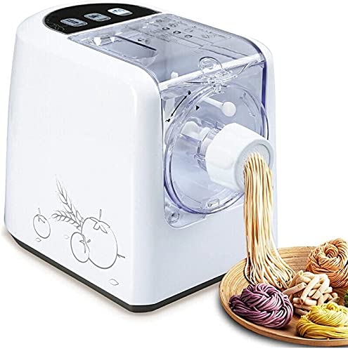 Samnuerly Máquina para Hacer Pasta Máquina para Hacer Pasta con Espagueti fettuccini, Cabello de ángel, Ravioli Manual automático Mezclador de Masa pequeña Construcción Resistente Extrusora de Acero