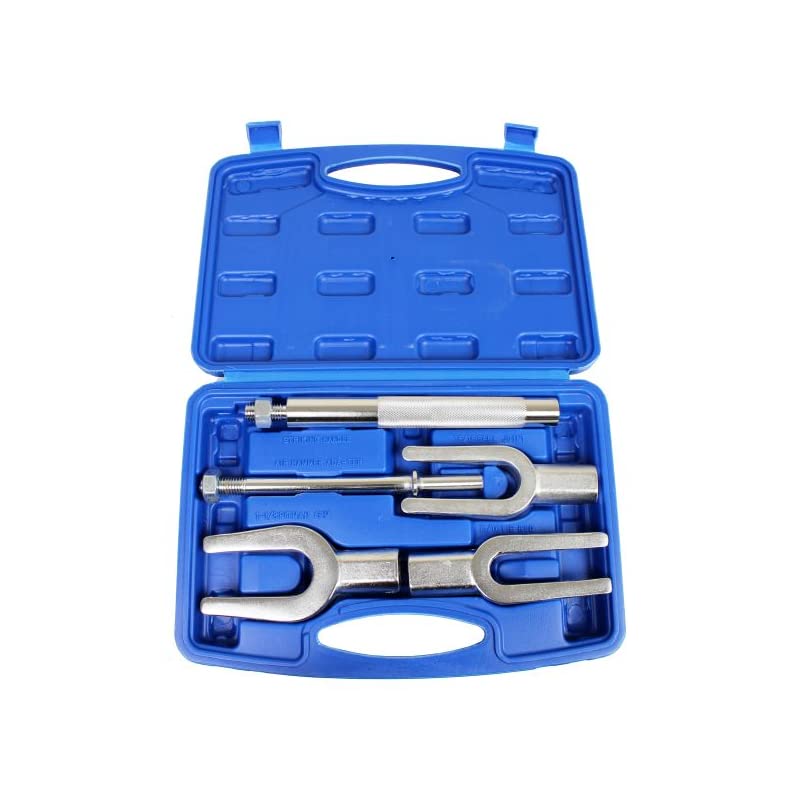 Dunnet Tools 5pc Tie Rod Pitman Arm Kit Set Ball Joint Remover Splitter Set Steering Car Fix Mechanics Hand Tools Professional Diy Automotive Tools Kit