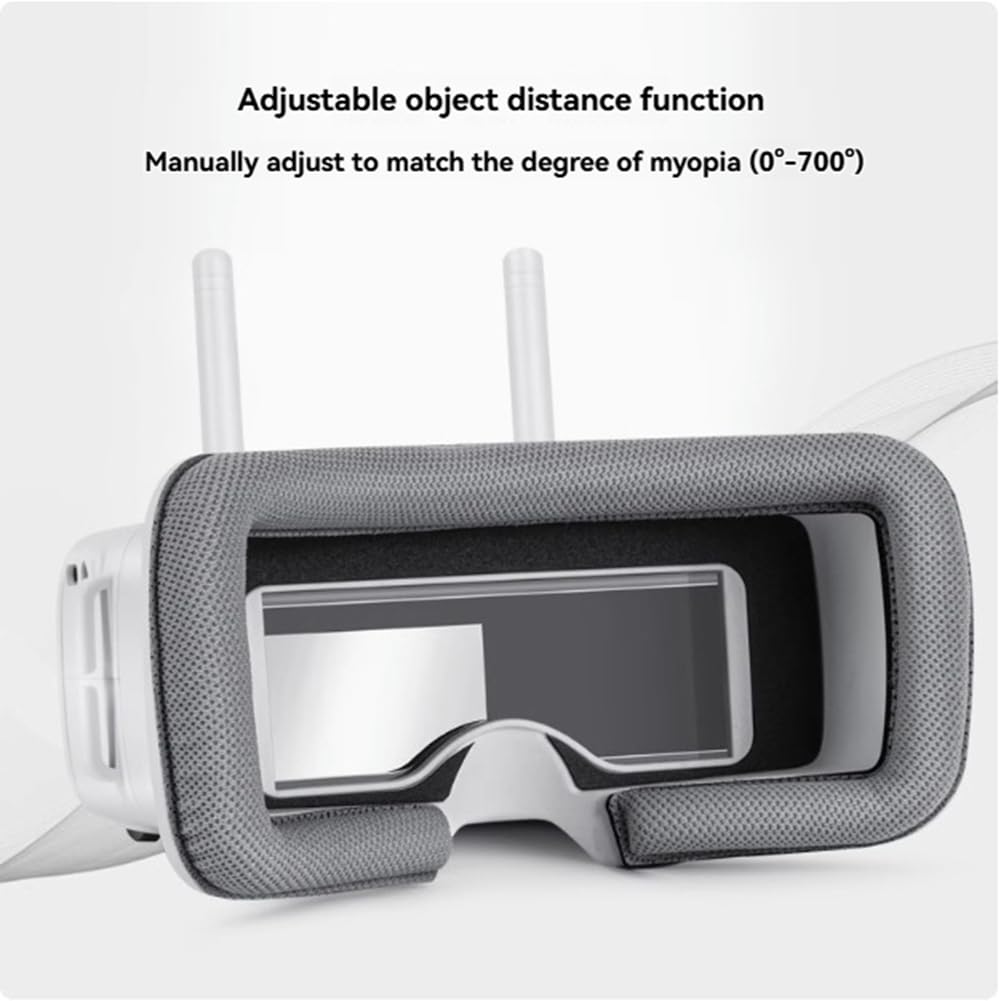 Gafas FPV VR100 de 5,8 GHz con 40 Canales, Antena Dual, Pantalla de 3 Pulgadas, Enfoque Ajustable para Dron de Carreras Micro-Tipo