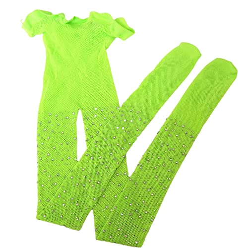 ink2055 Children Pantyhose Fashion See Through Practical Rhinestone Mesh Stocking