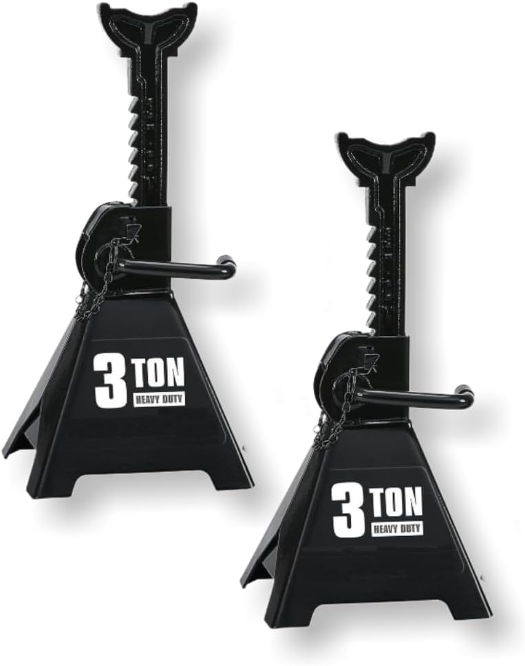 Fits Daytona 3 Ton Heavy Duty Ratcheting Jack Stands (Gray)