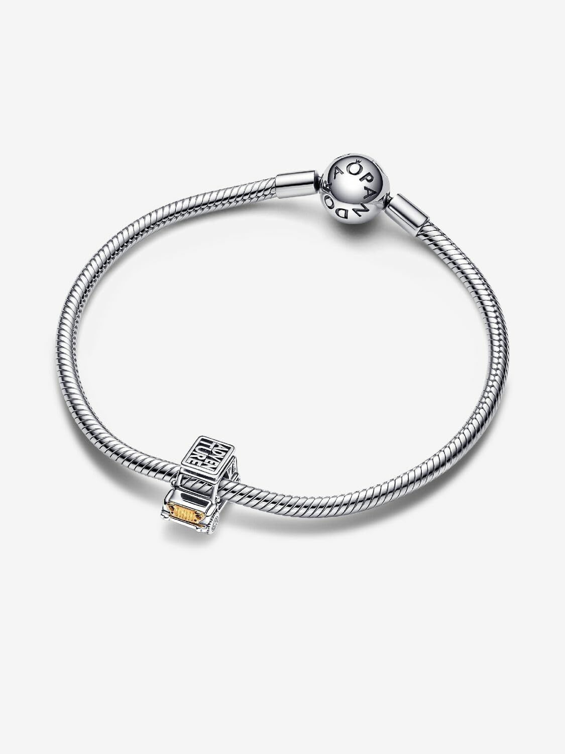 PANDORA Moments Two-tone Adventure Car Charm - Sterling Silver & 14k Gold-Plated Charm with Cubic Zirconia - Gift for Her - Includes Gift Box - Image 5