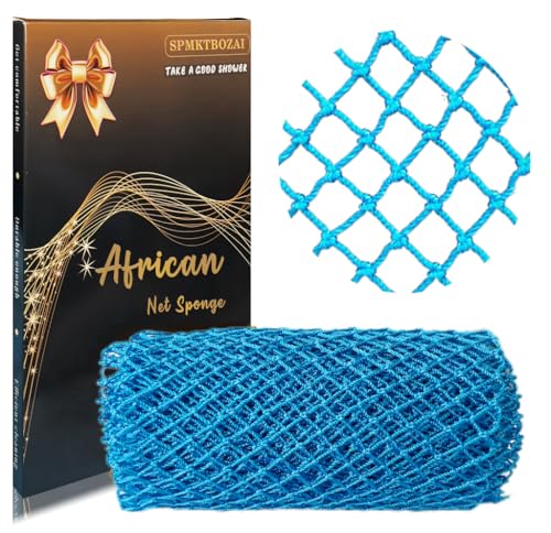 SPMKTBOZAI African Net Sponge Authentic, Exfoliating Net for Body Back