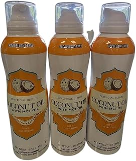 Beneficial Blends Coconut Oil Cooking Spray with MCT Oil, 5 oz, Propellant-Free, 360-Degree Spray