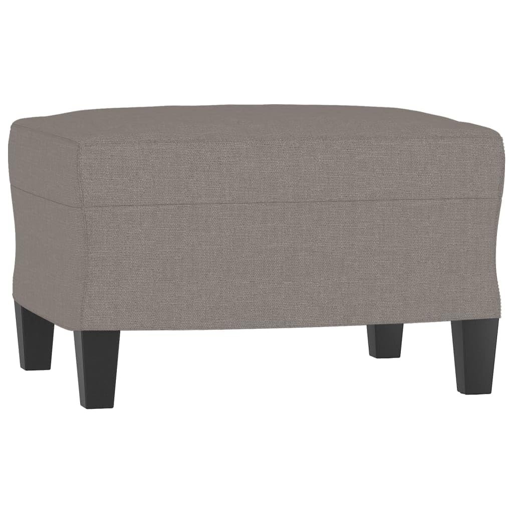 4-częściowy zestaw sof, kolor taupe, do salonu, z fotelami, 2-i 3-osobowa sofa, podnóżek, tapicerowana sofa dla przyjemnego relaksu
