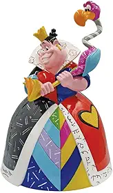 Enesco Disney por Romero Britto Estatueta de Alice no País das Maravilhas segurando flamingo, 20 cm, multicolorido