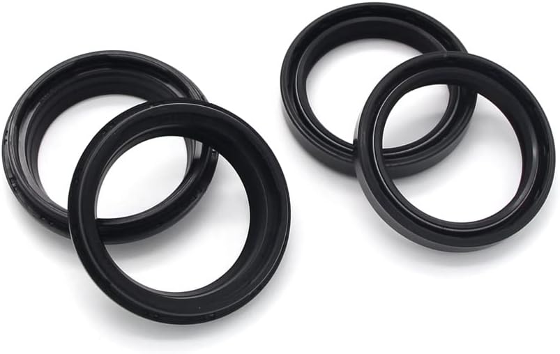 Front Fork Shock Oil Seal Dust Seal Fork Seal Set Size model 43MMx55MMx10.5MM for Kawasaki 92049-1104 92093-1086 for Kawasaki KDX200 1986-1988 for Kawasaki KX125 1986 for Kawasaki KX250 1985-1986
