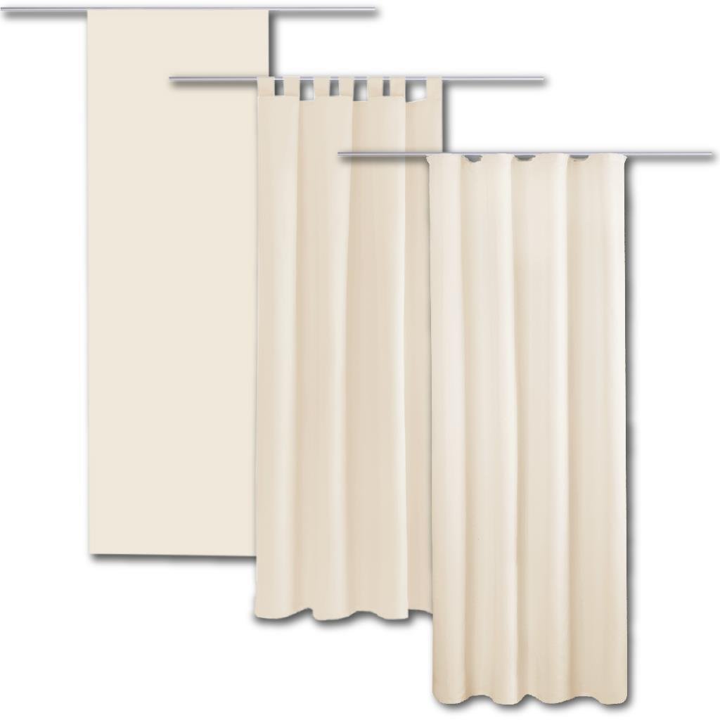 Bestlivings Tenda A Pannello Ellen In Microfibra Opaca - Beige Cremo 140x175 Cm - Con Nastro Universale O Passanti - Scegli Colore E Misura - Per Soggiorno E Camera