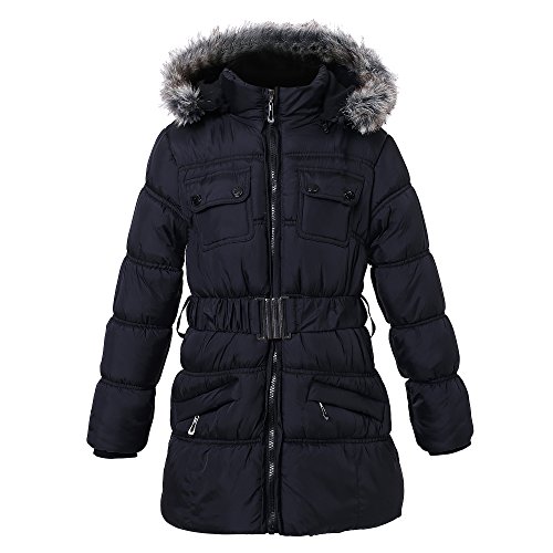 Richie House Girls' Padding Jacket with Ruffled Mesh RH1395 Size 3-14Y