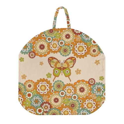 Oamsistay Newborn Lounger Cover, Soft Comfortable Slipcover for Infant Lounger Pillow, Removable Cover for Infant Lounger Pillow Boho Flower Butterfly Newborn Lounger Cover for Boys Girls