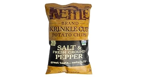 Vista 6 de Kettle Foods Patatas fritas Krinkle Salt & Fresh Molido, 5 onzas