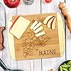 Totally Bamboo A Slice of Life Maine State Serving and Cutting Board, 11" x 8.75" #1
