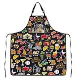 JXGZSO Texas Kitchen Apron Texas Lover Gift Texas Symbol Merch Texas State Souvenir Gift (Texas Apron)
