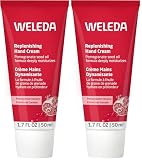 WELEDA Bio Intensiv Handcreme Granatapfel - Naturkosmetik Handpflege Creme beugt Pigmentflecken vor, Nachhaltige Feuchtigkeitscreme mit Sheabutter & Orange-Vanille Duft für trockene Hände (1x 50ml)