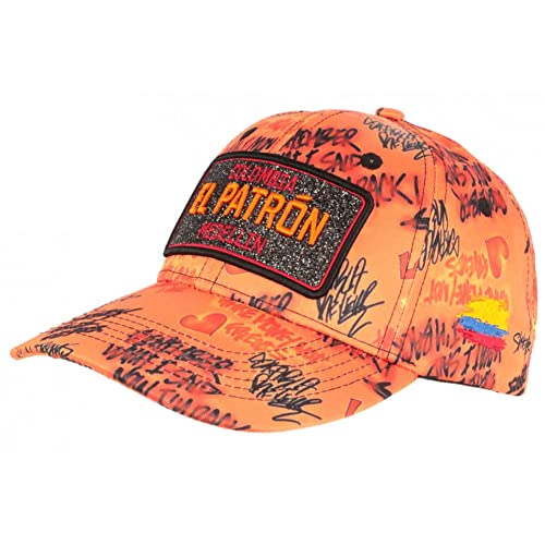 Casquette enfant El Patron orange SKR pour look streetwear baseball de 7 à 12 ans