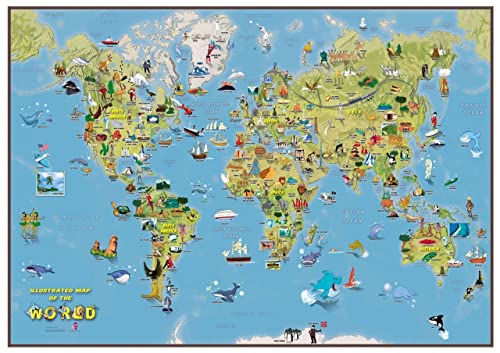best solutions of australia world map cartoon with australia world map cartoon best of kids cartoon z8547 A3 Poster on Canva - Canvas material flat, rolled, no frame (16.5/11.7 inch)(42/30 cm) - Fil
