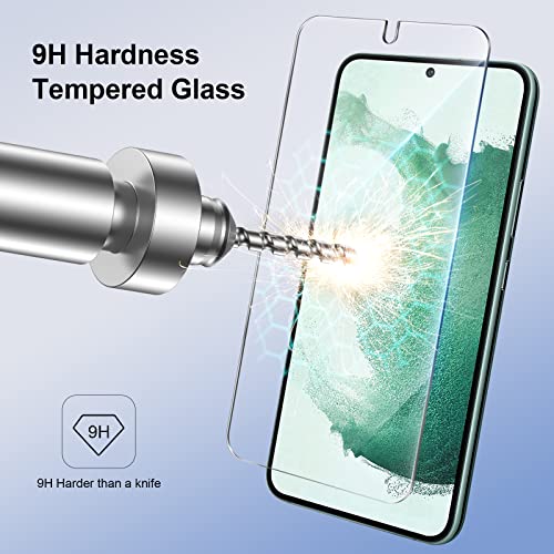 Giiyoon Panzerglas für Samsung Galaxy S22 3 Schutzfolien & 2 Kameragläser