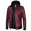 Edinburgh Maroon Leather Jacket Men