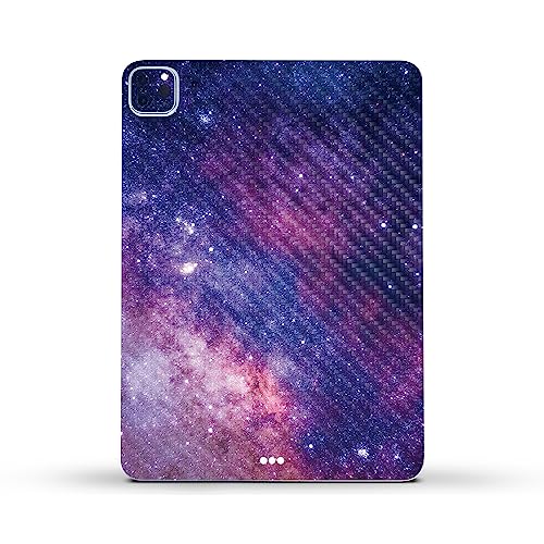 Image of MightySkins Carbon Fiber Skin Compatible with Apple iPad Pro 11 inch M2 4th Gen (2022) Full Wrap Kit - Violet Stars | Protective, Durable Textured Carbon Fiber Finish | Easy to Apply | Made in The USA