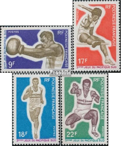 Sellos post-fresca Polinesia francesa 96-99 completos MNH 1969 Juegos del Pacífico Sur