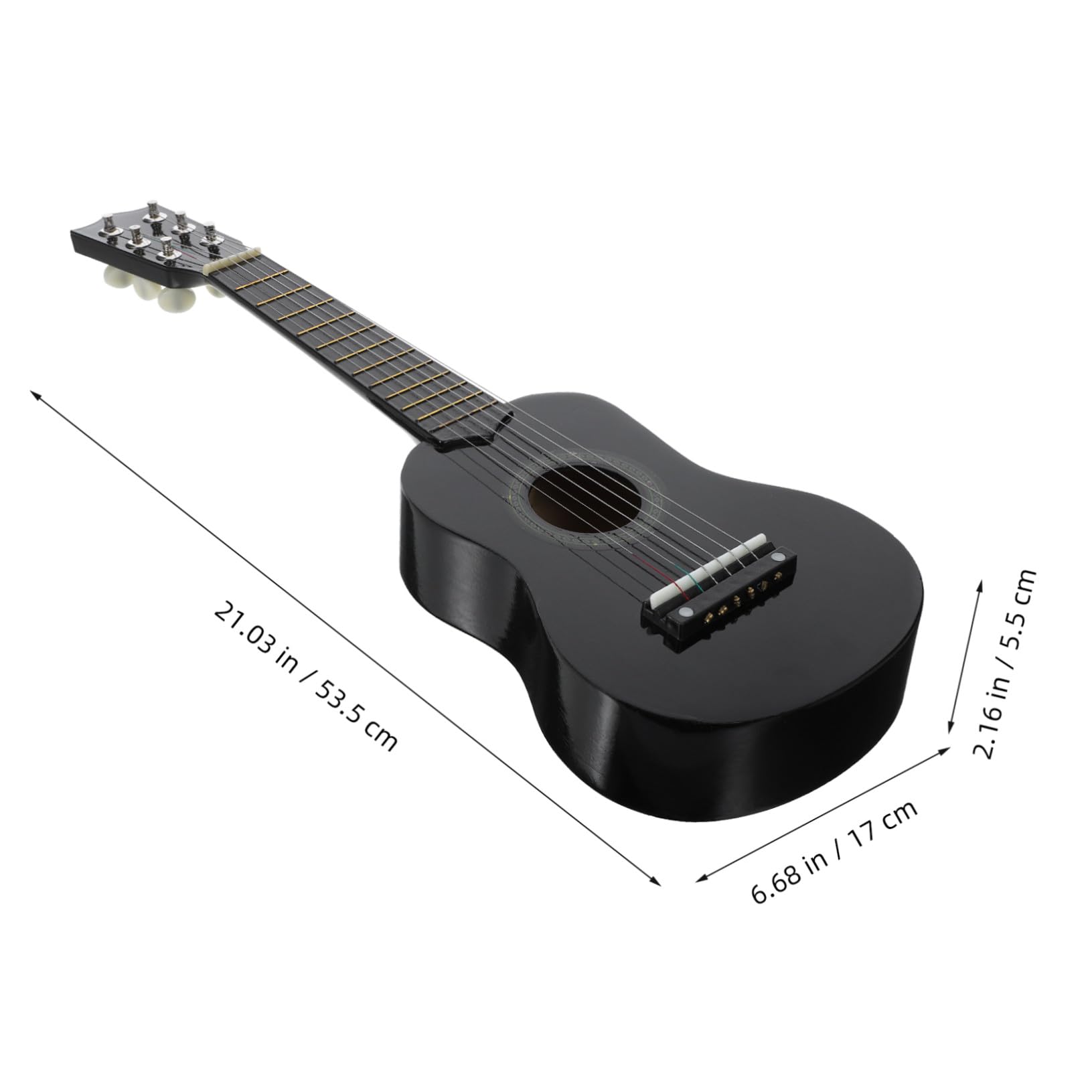 Mikinona Guitarra de Juguete para Juguete Musical de Madera Guitarra Acústica para Principiantes para Educación Temprana para Pequeños