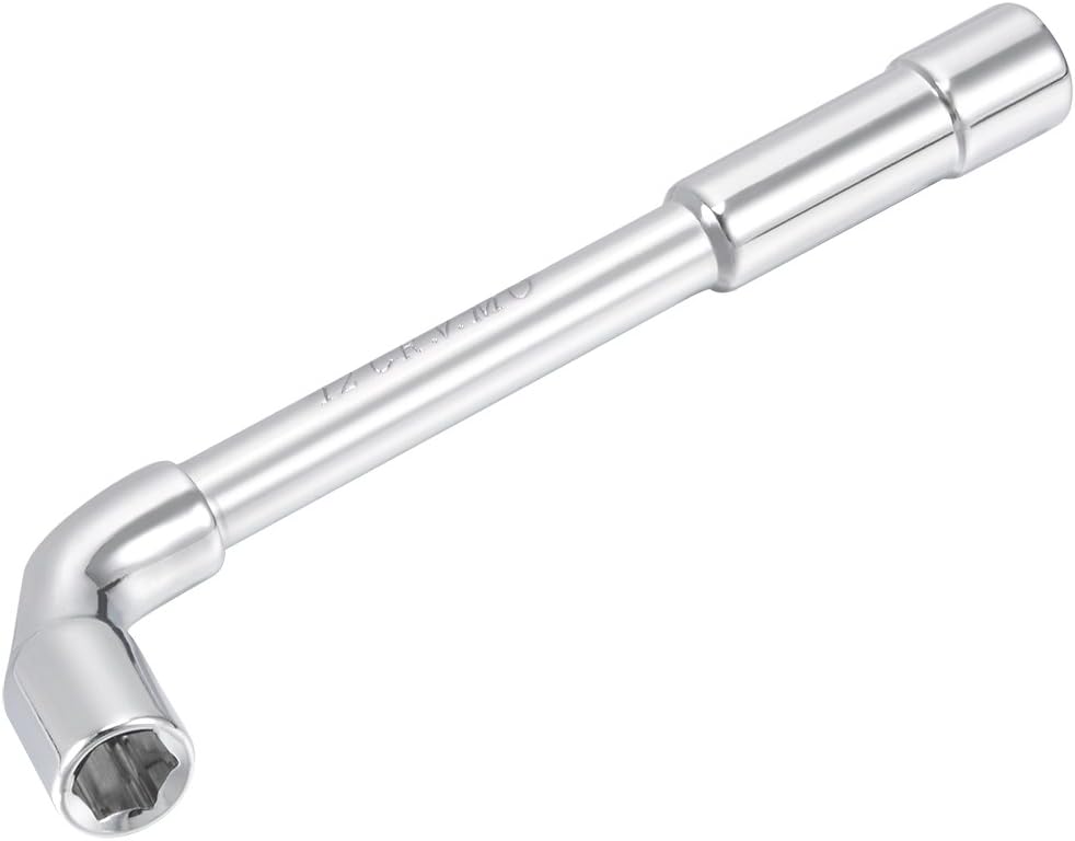 uxcell 19mm Metric L Shaped Angled Hex Socket Wrench Chrome Plated, Cr-V