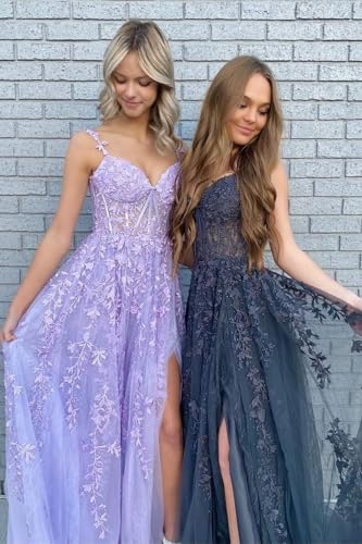 Spaghetti Straps Prom Dresses Long Cocktail Evening Party Gowns for Junior Illusion Floral Tulle Wedding Bridesmaid Gowns2