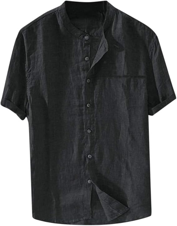 Amazon メンズ リネン シャツ Kukoyo スタンドカラー Yシャツ バンドカラーシャツ 綿麻 薄手 半袖 無地 おしゃれ 麻シャツ 通勤 シャツ 襟なし 立襟シャツ カジュアルシャツ カットソー トップス きれいめ シンプル 開襟シャツ 通気快適 吸水速乾 ゆったり Tシャツ Amazon メンズ リネン シャツ Kukoyo スタンドカラー Yシャツ バンドカラーシャツ 綿麻 薄手 半袖 無地 おしゃれ 麻シャツ 通勤 シャツ 襟なし 立襟シャツ カジュアルシャツ カットソー トップス きれいめ シンプル 開襟シャツ 通気快適 吸水速乾 ゆったり Tシャツ
