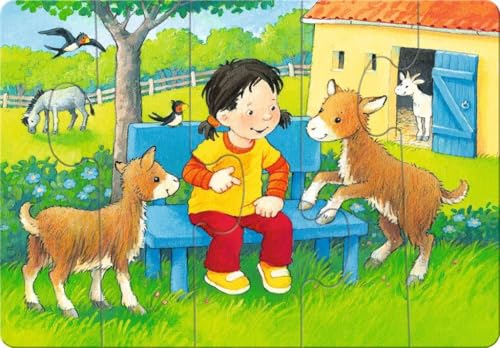 Ravensburger ministeps 4169 Mein allererstes Puzzle: Streichelzoo - 4 erste Puzzles mit 2-5 Teilen, Spielzeug ab 18 Monate