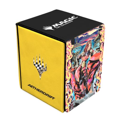 Ultra Pro - Aetherdrift Chandra, Spark Hunter Alcove Flip Deck Box for Magic: The Gathering, Deck Holder, MTG Accessory, Trading Card Case, Magic The Gathering D&D TCG Storage Box