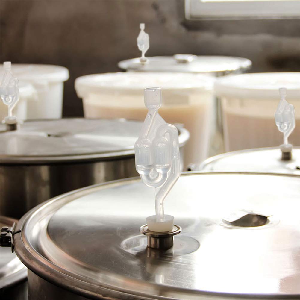 DOITOOL 2pcs Wine Preserve Stoppers One-Way Bottle Sealers for Freshness Easy to Use Reusable Taper for Wine Juice and More for Home Brew Enthusiasts