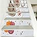 Adesivi Per Scale Adesivi Murali Adesivi Decorativi Per Scale Shell Starfish Ocean Series Villa Stair Stickers Adesivi Non-Curling Scala In Pvc Gli Adesivi Possono Essere Rimossi-100Cmx18Cm 6Pcs_1A