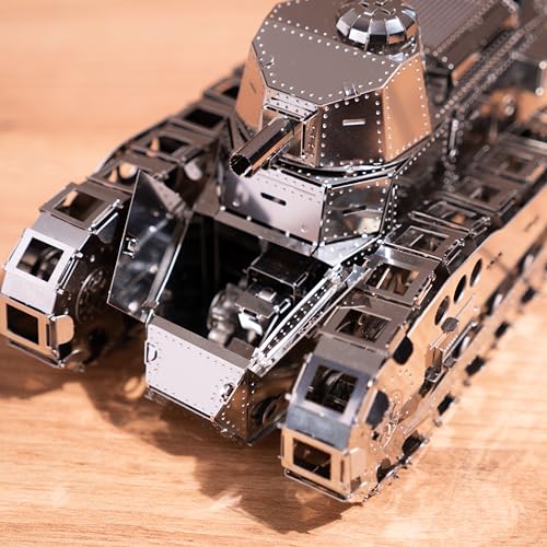 Char FT-17 puzzle 3D métal pour concentration et décoration de bureau - 5