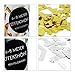 Relaxdays Pack de 10 Cañones Confeti para Bodas, Dorado y Plateado, 6-8...