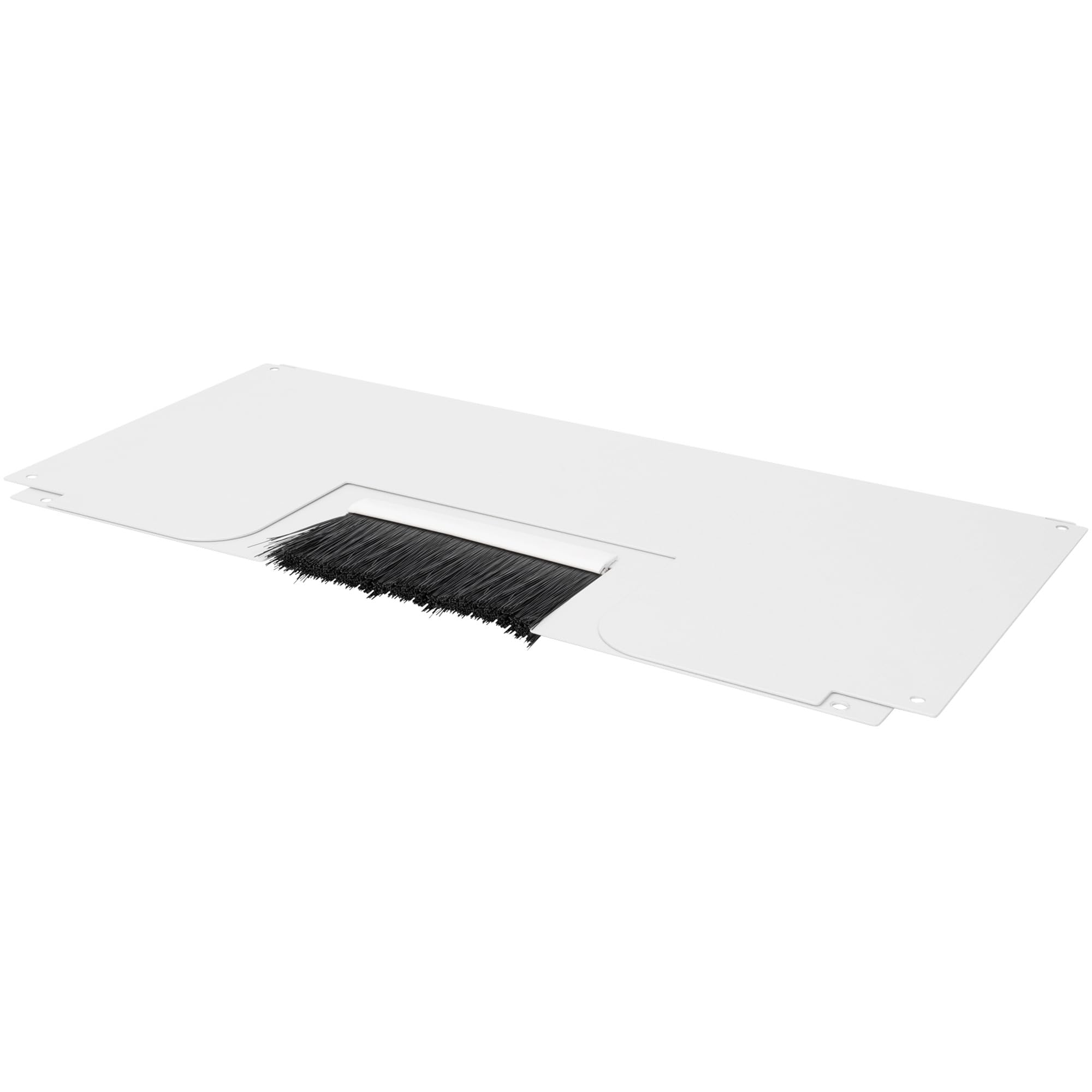 DIGITUS Top or Base closing Panel for Patch bracket with Brushed Cable Entry, Grey (RAL 7035)